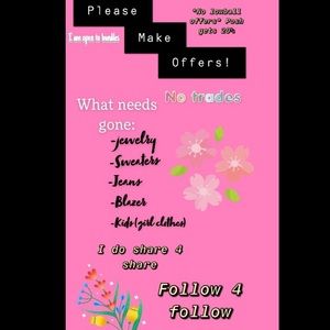 reasonable offers WILL be accepted!